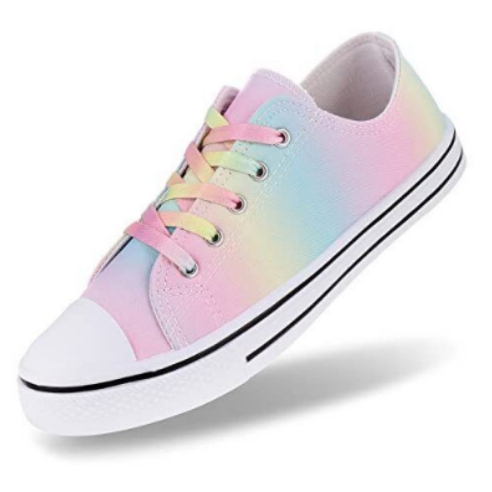 JOSINY Canvas Low Top Lace up Shoe Casual Pastel Size 10 Fits 9-9.5 Pastel New